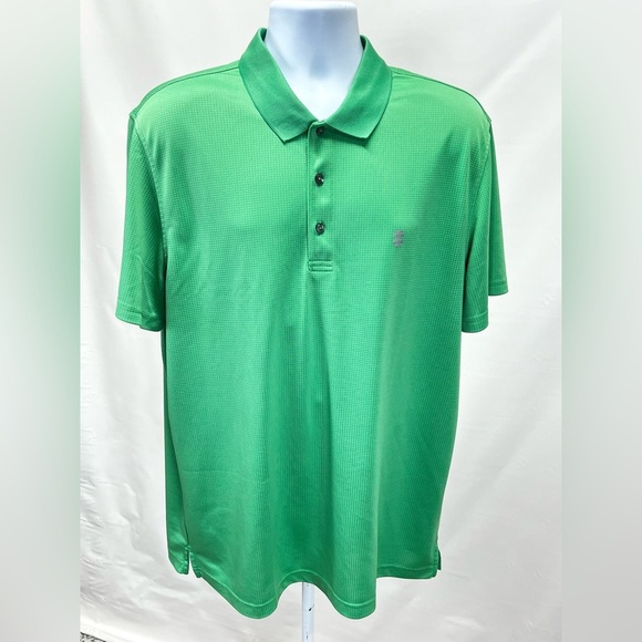 🛍️IZOD GOLF Men’s Kelly green grid‎ pattern golf polo size XL. - Picture 6 of 13